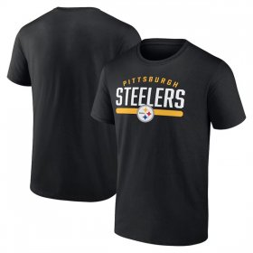 Cheap Men\'s Pittsburgh Steelers Black 2024 Fan Limited T-Shirt