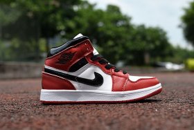 Wholesale Cheap Kids Air Jordan 1 Chicago Red/black-white