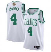 Cheap Men's Boston Celtics #4 Jrue Holiday White 2024 Finals Association Edition Stitched Basketball Jersey