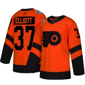 Wholesale Cheap Adidas Flyers #37 Brian Elliott Orange Authentic 2019 Stadium Series Stitched Youth NHL Jersey