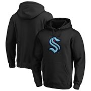 Wholesale Cheap Seattle Kraken Primary Logo Pullover Hoodie Black