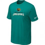 Wholesale Cheap Nike Jacksonville Jaguars Authentic Logo NFL T-Shirt Lingt Green