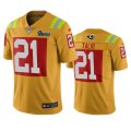 Wholesale Cheap Los Angeles Rams #21 Aqib Talib Gold Vapor Limited City Edition NFL Jersey