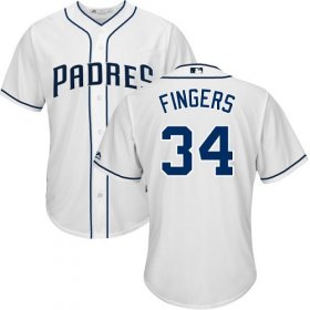 Wholesale Cheap Padres #34 Rollie Fingers White Cool Base Stitched Youth MLB Jersey