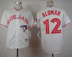 Wholesale Cheap Blue Jays #12 Roberto Alomar White 2015 Canada Day Stitched MLB Jersey