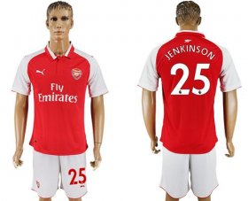 Wholesale Cheap Arsenal #25 Jenkinson Home Soccer Club Jersey