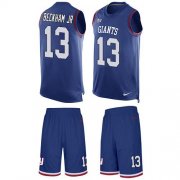 Wholesale Cheap Nike Giants #13 Odell Beckham Jr Royal Blue Team Color Men's Stitched NFL Limited Tank Top Suit Jersey