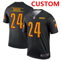 Wholesale Cheap Men's Washington Commanders Custom Black Alternate Stitched Jersey