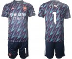 Wholesale Cheap Men 2021-2022 Club Arsenal away blue 1 Soccer Jersey