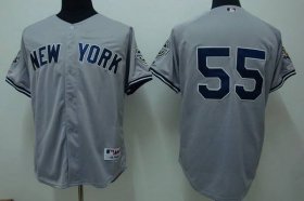 Wholesale Cheap Yankees #55 Hideki Matsui Stitched Grey Youth MLB Jersey