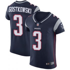 Wholesale Cheap Nike Patriots #3 Stephen Gostkowski Navy Blue Team Color Men\'s Stitched NFL Vapor Untouchable Elite Jersey