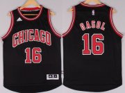 Wholesale Cheap Chicago Bulls #16 Pau Gasol Revolution 30 Swingman 2014 New Black Jersey