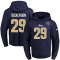 Wholesale Cheap Nike Rams #29 Eric Dickerson Navy Blue Name & Number Pullover NFL Hoodie