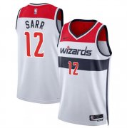 Cheap Men's Washington Wizards #12 Alexandre Sarr White Association Edition Stitched Basketball Jersey