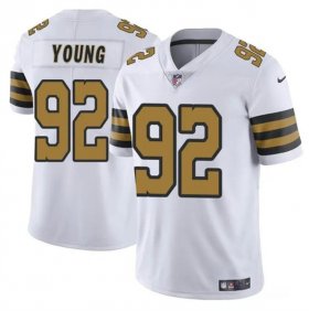 Cheap Men\'s New Orleans Saints #92 Chase Young White Color Rush Limited Football Stitched Jersey