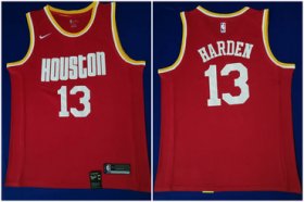 Wholesale Cheap Rockets 13 James Harden Red Nike Swingman Jersey