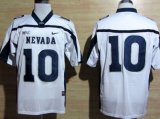 Wholesale Cheap Nevada Wolf Pack #10 Colin Kaepernick White WAC Patch Jersey