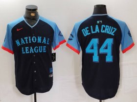 Men\'s Cincinnati Reds #44 Elly De La Cruz Navy 2024 All Star Limited Stitched Jersey