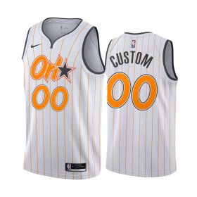 Wholesale Cheap Men\'s Nike Magic Custom Personalized White NBA Swingman 2020-21 City Edition Jersey