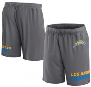 Cheap Men's Los Angeles Chargers Grey Shorts