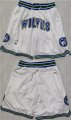 Cheap Men's Minnesota Timberwolves White Shorts (Run Small)