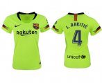 Wholesale Cheap Women's Barcelona #4 I.Rakitic Away Soccer Club Jersey