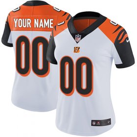 Wholesale Cheap Nike Cincinnati Bengals Customized White Stitched Vapor Untouchable Limited Women\'s NFL Jersey