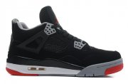 Wholesale Cheap Air Jordan 4 Big Size 14 15 16 Black/gray-red-white