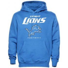 Wholesale Cheap Detroit Lions Critical Victory Pullover Hoodie Light Blue