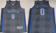 Wholesale Cheap Oklahoma City Thunder #0 Russell Westbrook Black Rhythm Fashion Jersey