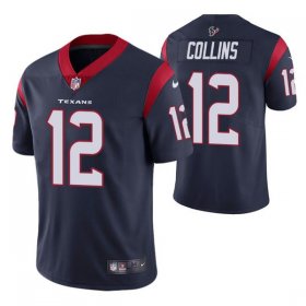 Wholesale Cheap Men\'s Houston Texans #12 Nico Collins Navy Vapor Untouchable Limited Stitched Jersey