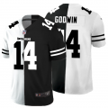 Cheap Tampa Bay Buccaneers #14 Chris Godwin Men's Black V White Peace Split Nike Vapor Untouchable Limited NFL Jersey