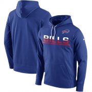 Wholesale Cheap Men's Buffalo Bills Nike Royal Sideline Circuit Pullover Performance Hoodie