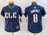 Cheap Youth Cleveland Guardians #11 Jose Ramirez Navy 2024 City Connect Limited Stitched Jersey