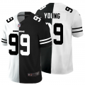 Cheap Washington Redskins #99 Chase Young Men's Black V White Peace Split Nike Vapor Untouchable Limited NFL Jersey