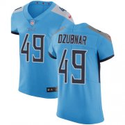 Wholesale Cheap Nike Titans #49 Nick Dzubnar Light Blue Alternate Men's Stitched NFL New Elite Jersey