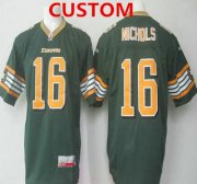 Wholesale Cheap CFL Edmonton Eskimos Custom Green Jersey