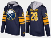 Wholesale Cheap Sabres #28 Zemgus Girgensons Blue Name And Number Hoodie