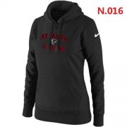 Wholesale Cheap Women's Nike Atlanta Falcons Heart & Soul Pullover Hoodie Black