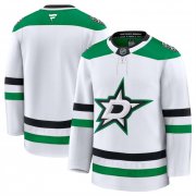 Men's Dallas Stars Blank White 2024-25 Away Stitched Hockey Jersey