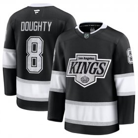 Men\'s Los Angeles Kings #8 Drew Doughty Black 2024-25 Home Stitched Hockey Jersey