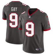 Wholesale Cheap Tampa Bay Buccaneers #9 Matt Gay Men's Nike Pewter Alternate Vapor Limited Jersey