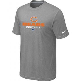 Wholesale Cheap Nike Chicago Bears Critical Victory NFL T-Shirt Light Grey