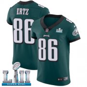 Wholesale Cheap Nike Eagles #86 Zach Ertz Midnight Green Team Color Super Bowl LII Men's Stitched NFL Vapor Untouchable Elite Jersey