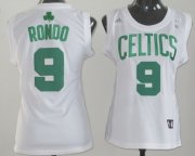 Wholesale Cheap Boston Celtics #9 Rajon Rondo White Womens Jersey