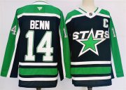 Cheap Men's Dallas Stars #14 Jamie Benn Black 2024-25 Reverse Retro Stitched Jersey