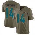 Wholesale Cheap Nike Jaguars #14 Justin Blackmon Olive Men's Stitched NFL Limited 2017 Salute to Service Jersey