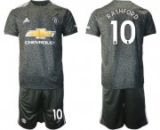 Wholesale Cheap Men 2020-2021 club Manchester United away 10 black Soccer Jerseys1