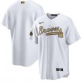 Wholesale Cheap Men's Atlanta Braves Blank White 2022 All-Star Cool Base Stitched Baseball Jersey