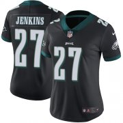 Wholesale Cheap Nike Eagles #27 Malcolm Jenkins Black Alternate Women's Stitched NFL Vapor Untouchable Limited Jersey